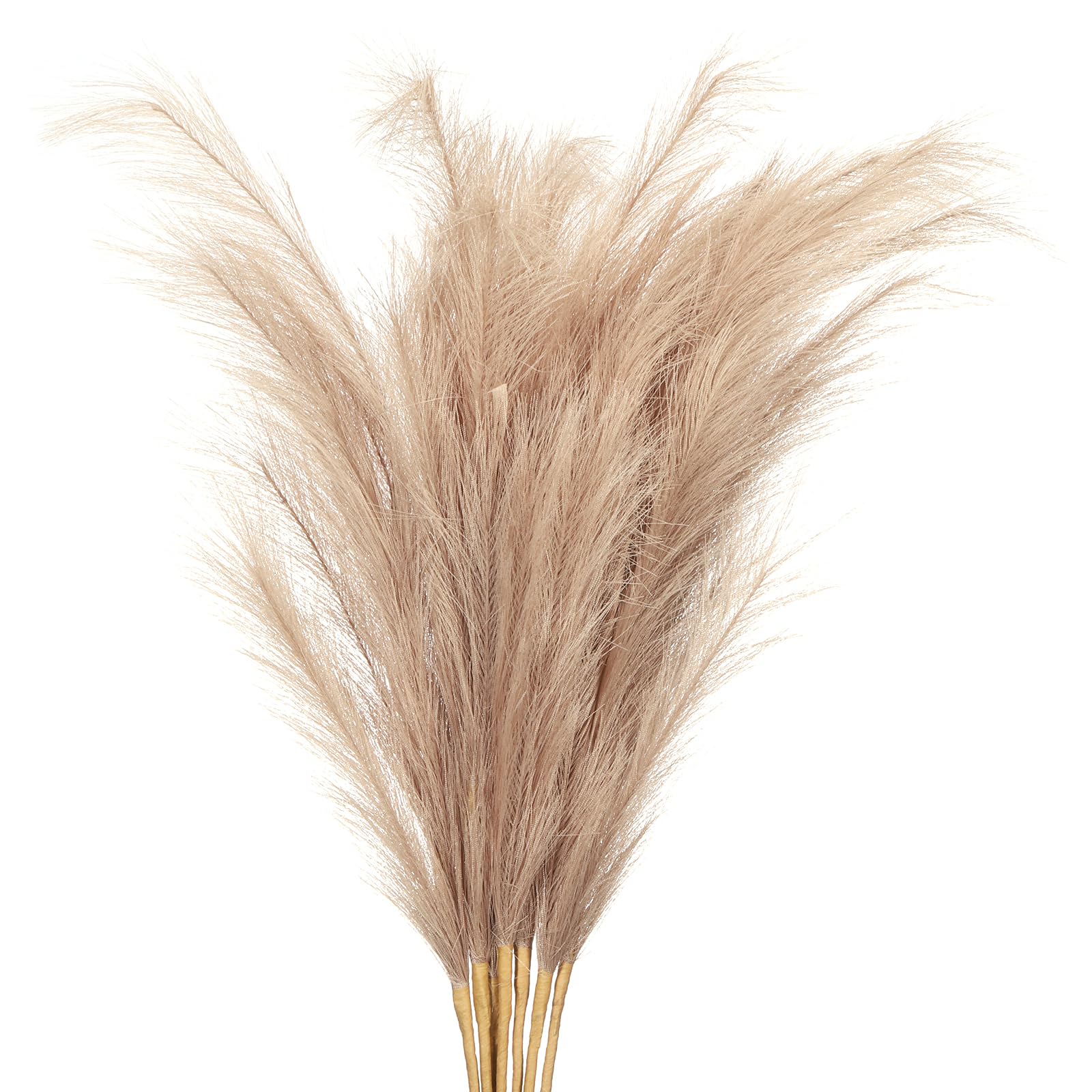 Herbe de la pampa artificielle marron PATIKIL lot de 7 tiges de 96 cm pour grand vase