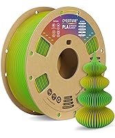 Vista 40 de OVERTURE Filamento PLA 1.75mm, Filamento de impresora 3D enrollado cuidadosamente 1 kg de carrete (2.2 libras), precisión dimensional +/- 0.02 mm