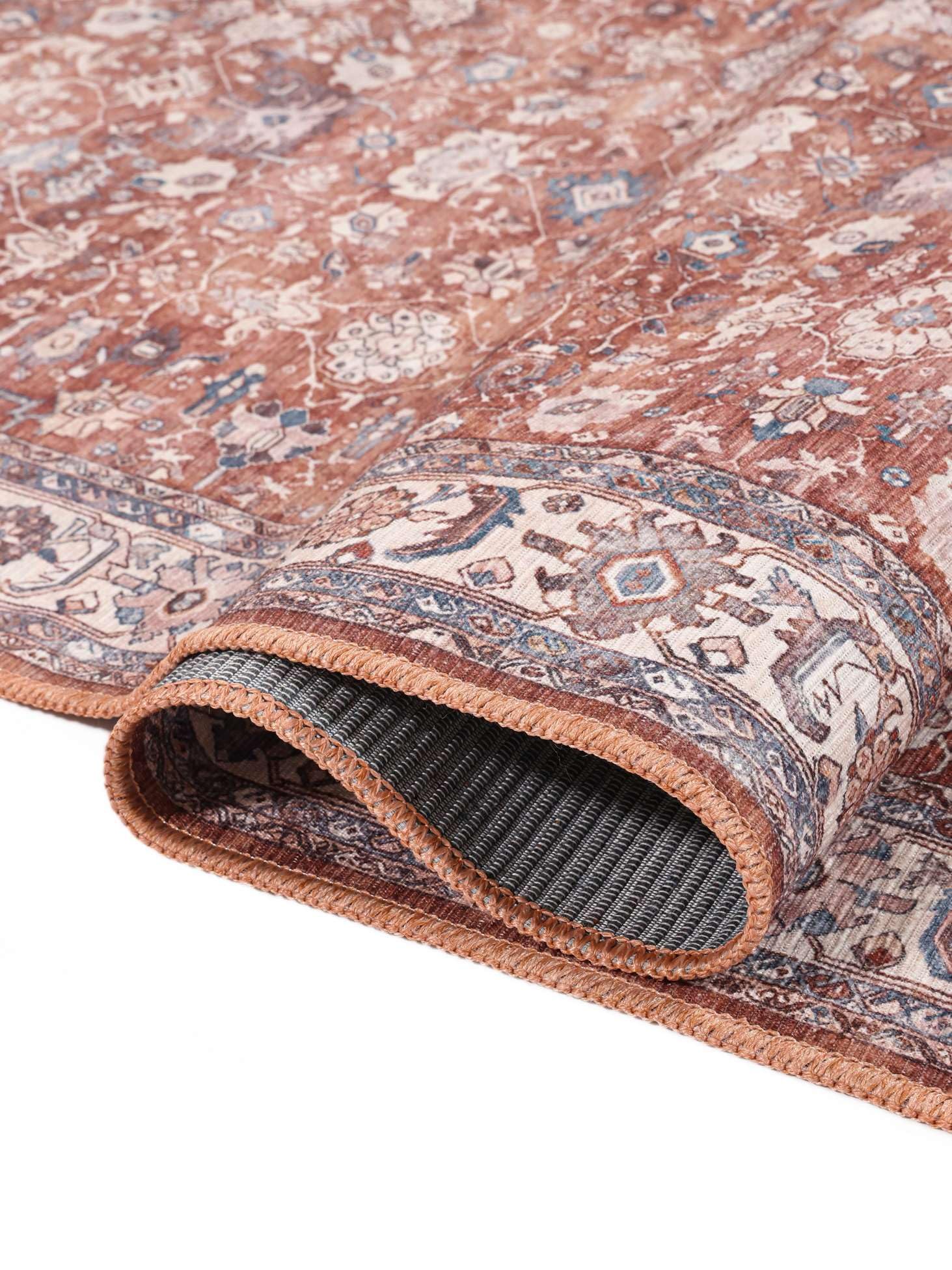 RugVista Galore Oriental, Dywan, Nowoczesne, 120 x 180 cm, Prostokąt, Niski, Pokój dzienny, Sypialnia, Prać w pralce, Terracotta/Beżowy