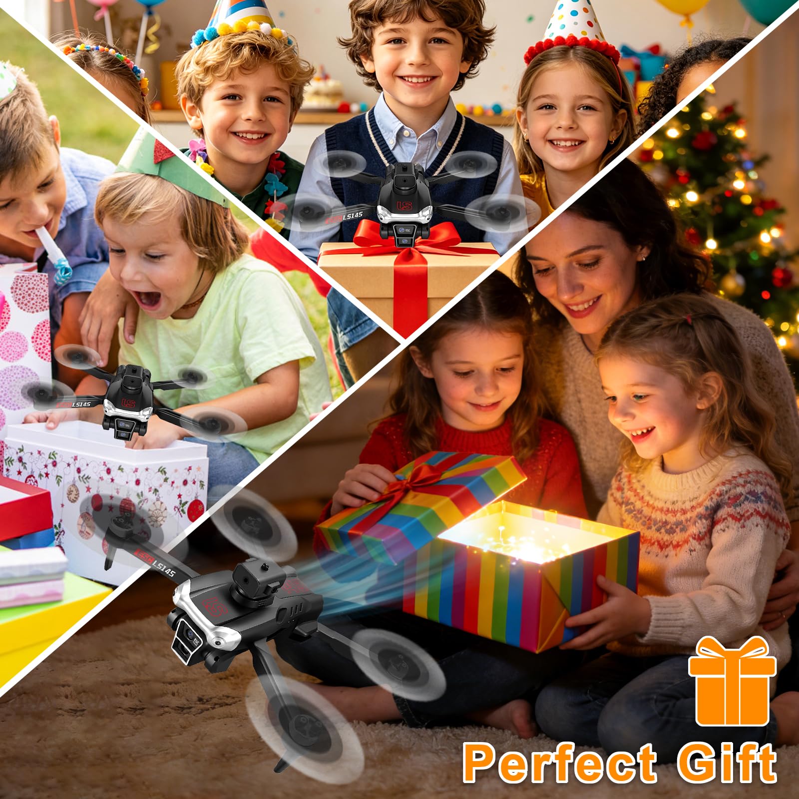 Drone con Telecamera HD 1080P Pieghevole, Droni con Motore Brushless, Auto Hover, Mini RC Quadcopter Telecomandati Droni per Principianti e Bambini/Adulti, Giocattoli Regalo per Ragazzo e Uomo