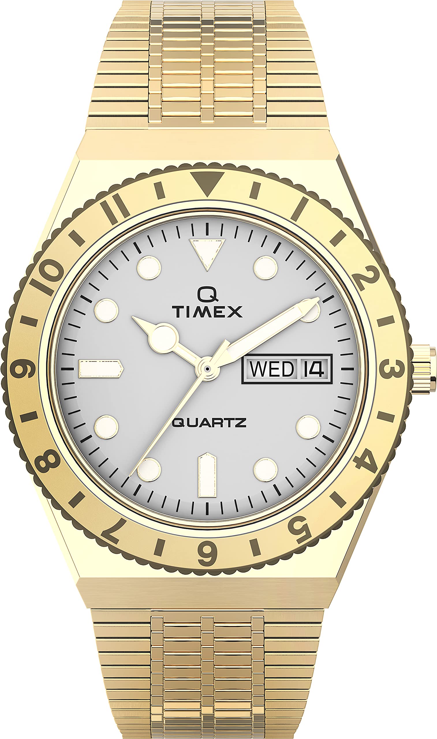 TIMEX Women Stainless Steel 3 Hands Analog Cream Dial Coloured Quartz Watch, Round Dial with 36 Mm Case Width - Tw2U95800Uj, Band Color-Gold (B0C1K2KNMR) Amazon Price History, Amazon Price Tracker