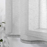 Vista 28 de KOUFALL - Cortinas cortas con aspecto de lino