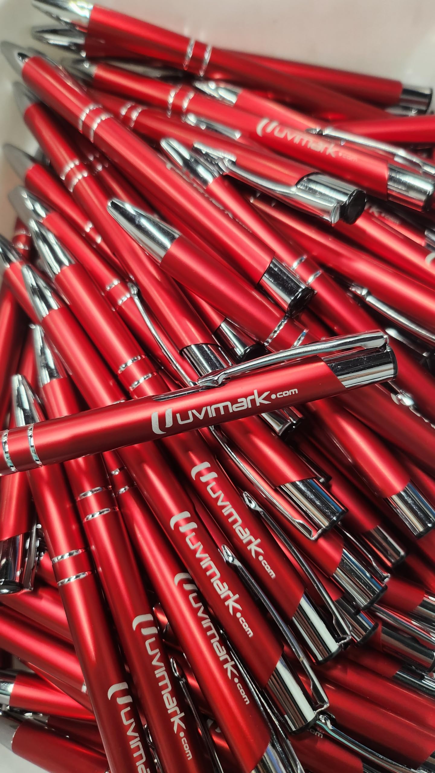 Uvimark | 50 Bolígrafos Personalizados | Artículos publicitarios | Merchandising | Regalos de Empresa | Detalles de Boda | Bolígrafos Personalizables