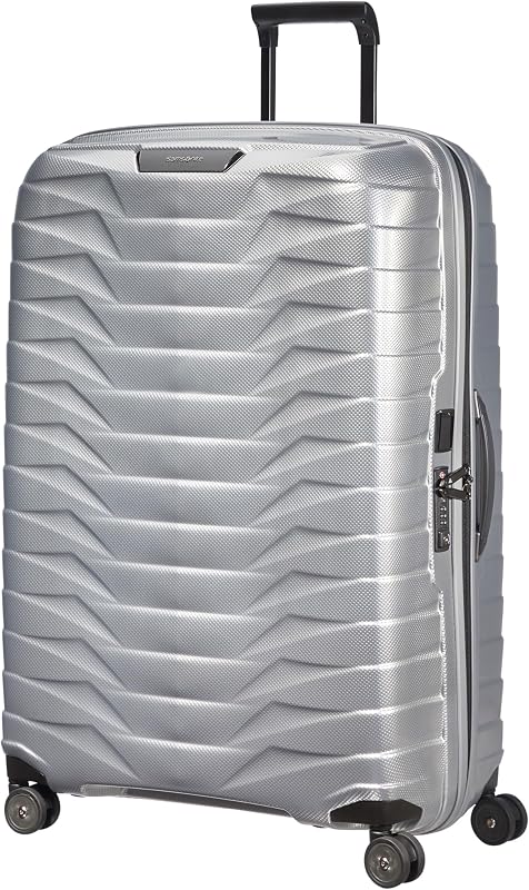 Proxis Hardside Expandable Luggage with Spinners, XLarge Spinner, SILVER