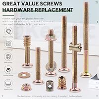 Vista 3 de Keadic Juego de 253 tornillos de cabeza hexagonal, tuercas de barril, arandelas planas con herramientas, M6 x 30/40/50/60/70/3.150 in, kit surtido