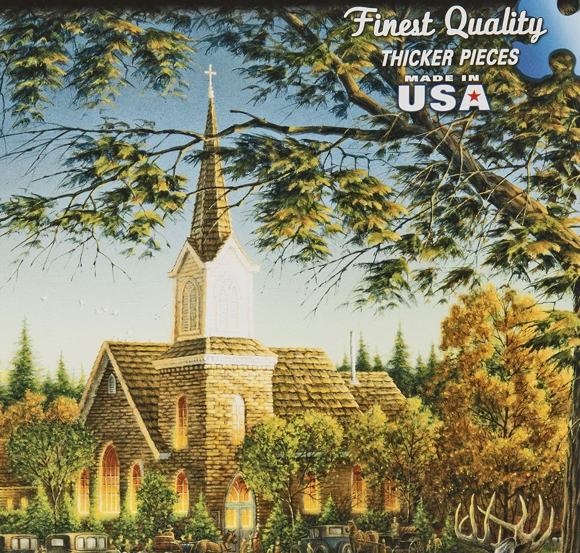 White Mountain Puzzles Exclusive Collection - Sunday Morning by Terry Redlin - 1,000 Piece Jigsaw Puzzle