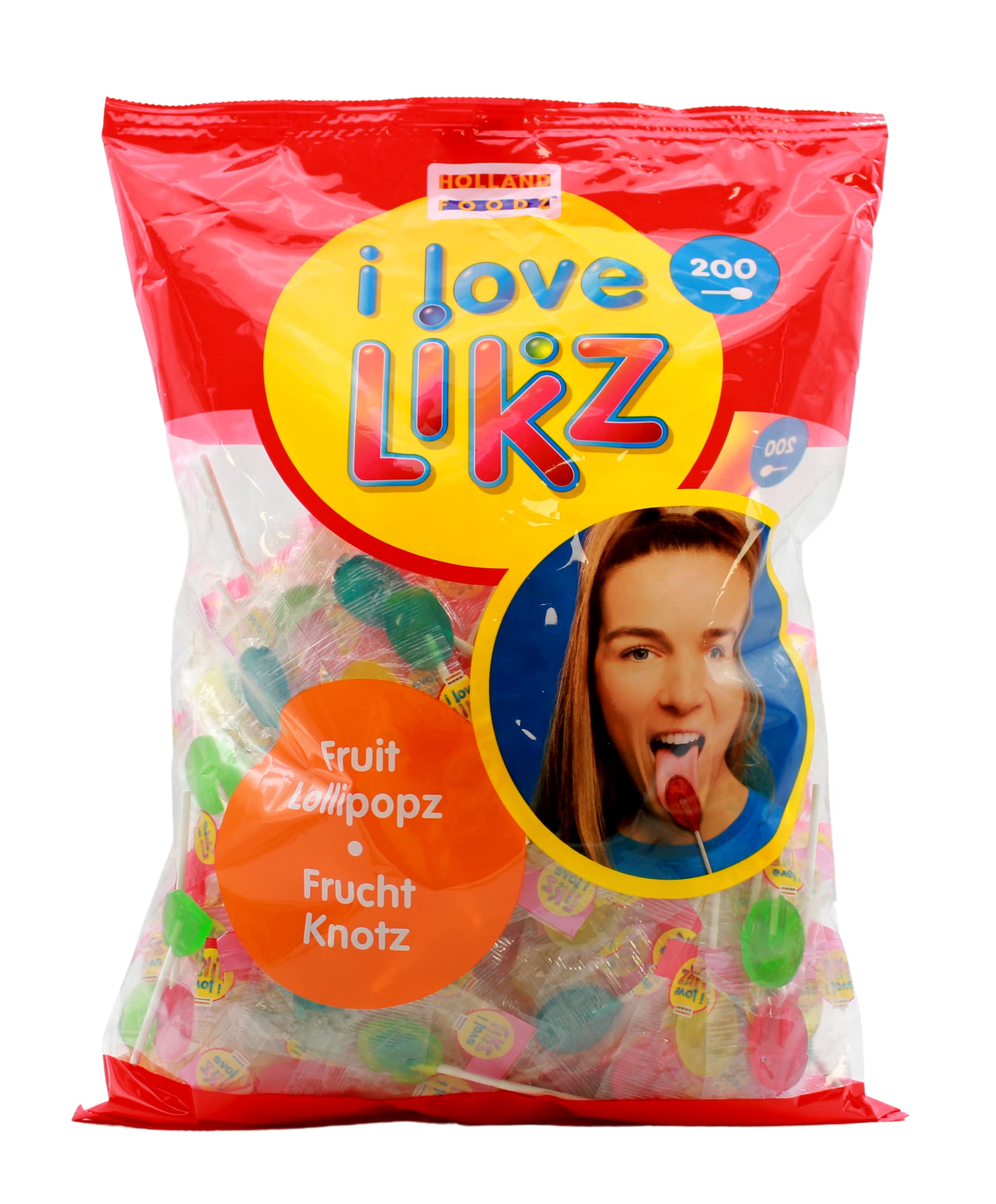 Holland Foodz Frucht Knotz Lutscher mit Fruchtgeschmack, (5 x 1 kg)