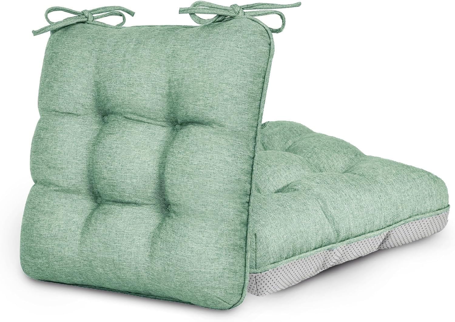 Seokor Color6 Set Of 4/2 Chair Cushions For Outdoor Furniture Non-Slip With Ties Chair Pads 40X40 35X35 50X50 55X55 Washable Patio Seat Cushion For Indoor/Outdoor/Garden/Office/Kitchen(,35X35x8cm(2Pcs))