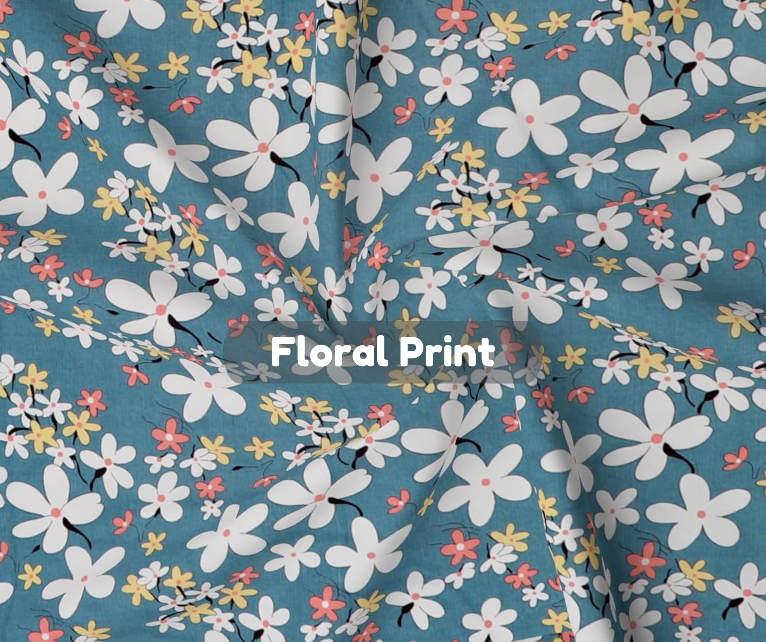 RD TREND Pillow Covers - Floral Cotton Set of 2 -6 RD TREND Pillow Covers - Floral Cotton Set of 2 -6
