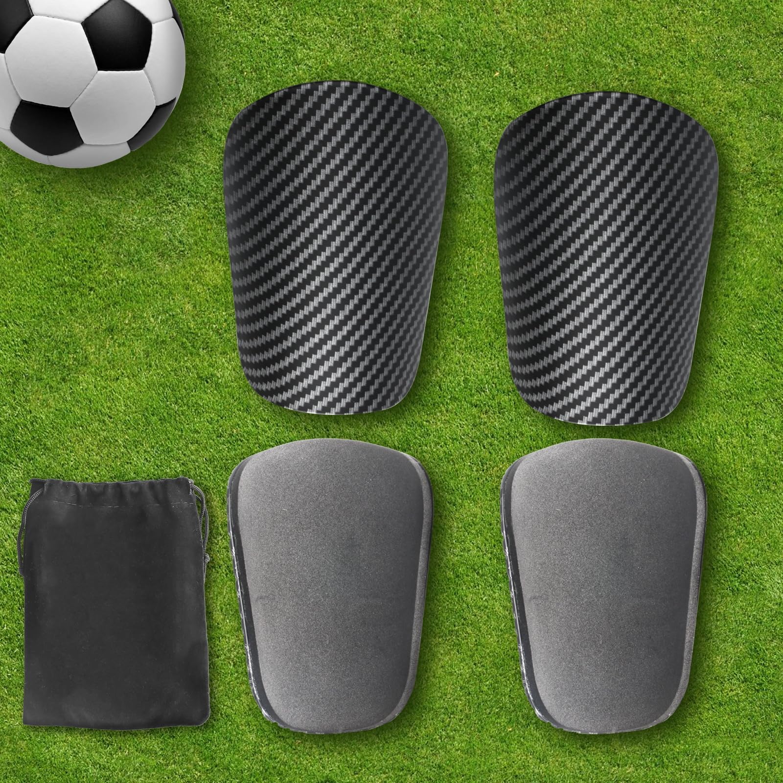 Innovaland - Mini Scheenbeschermers - 1 Paar - Zwart - 8*5 CM - Extra