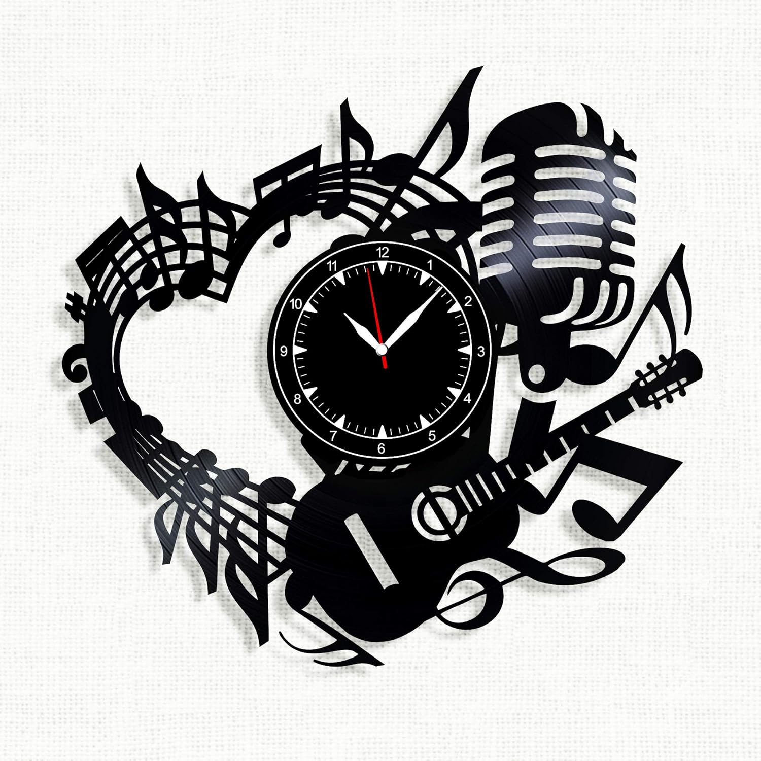 Music Vinyl Record Clock Wall Clock Music Best Gift for Music Lover Original
