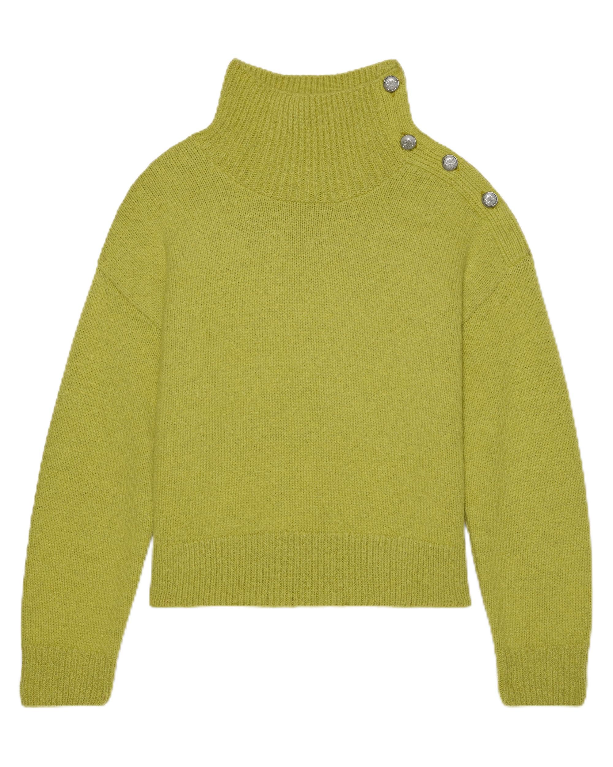 Kate Spade New York Womens Turtleneck with Bauble Buttons