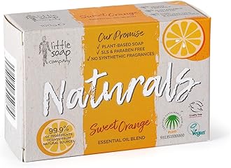 Little Soap Company Naturals Range Bar of - Sweet Orange Scented, Natural & Vegan, 110 g