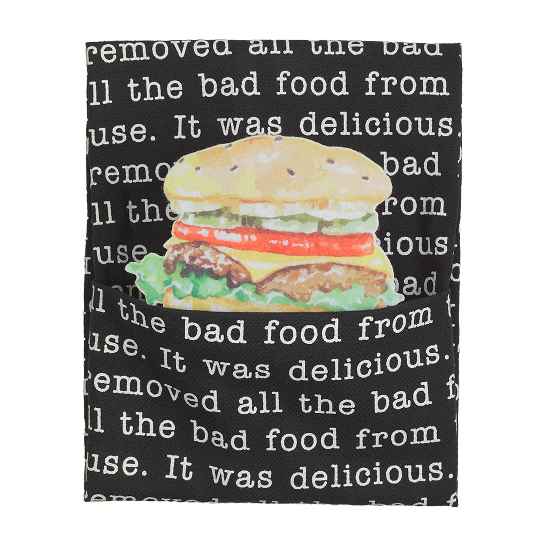 Torchons éponge burger Mud Pie pour des barbecues conviviaux