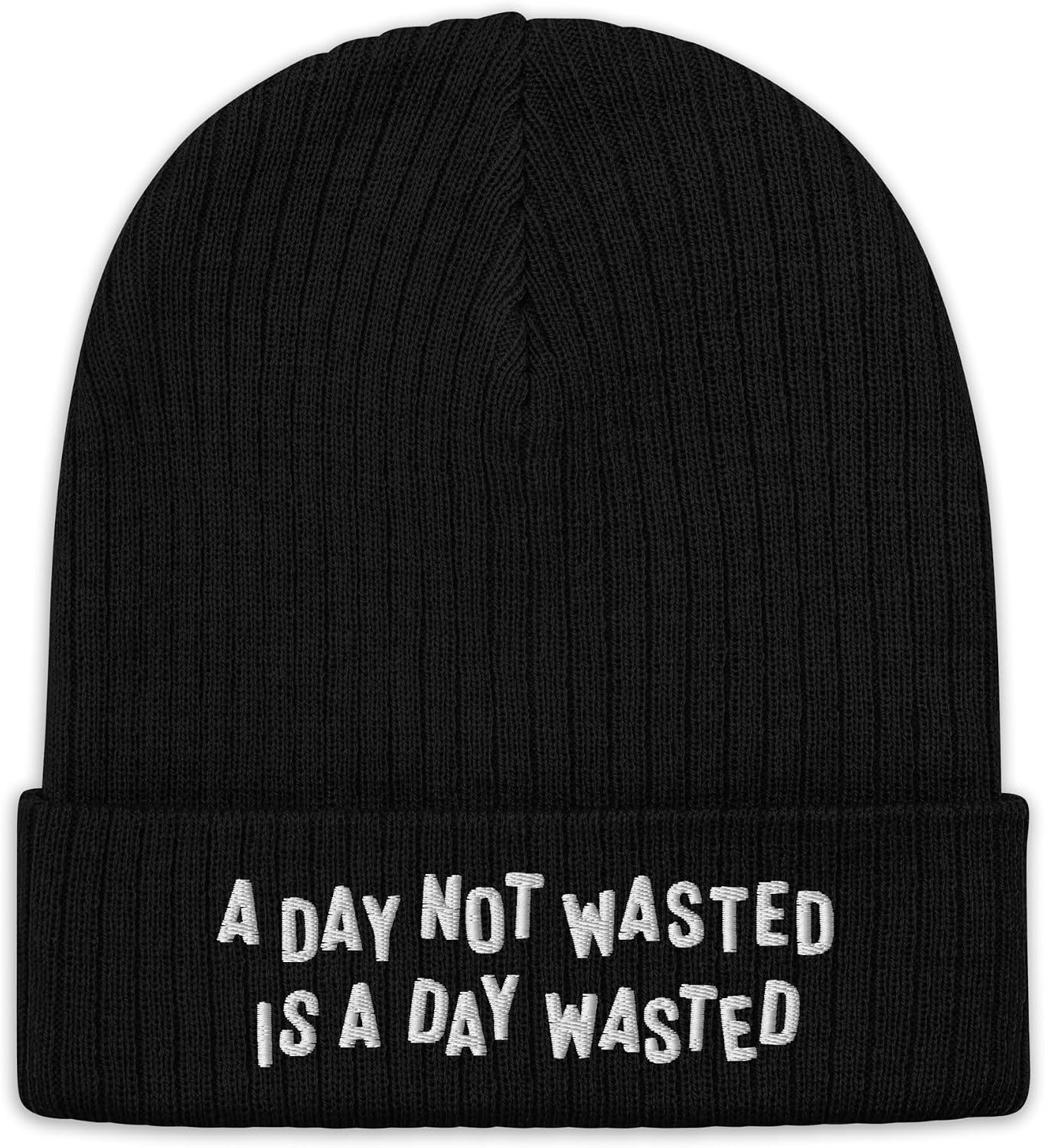 Allies Wasted Days Beanie | Funny Winter Hat for Stoners, Drinkers, and Party Lovers | Unisex Design for Men and Women