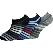 3  Boys Booty Socks Set   Colorful Striped Patterns