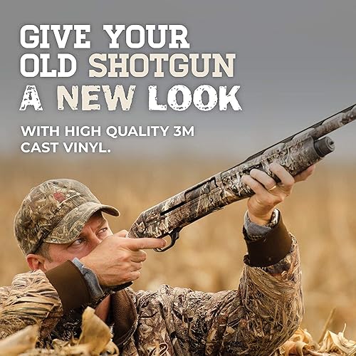 Miniatura 2 de Mossy Oak Graphics Fundas de camuflaje para armas, fondo original, envolturas de vinilo precortadas, acabado mate, escopetas o rifles correspondencia