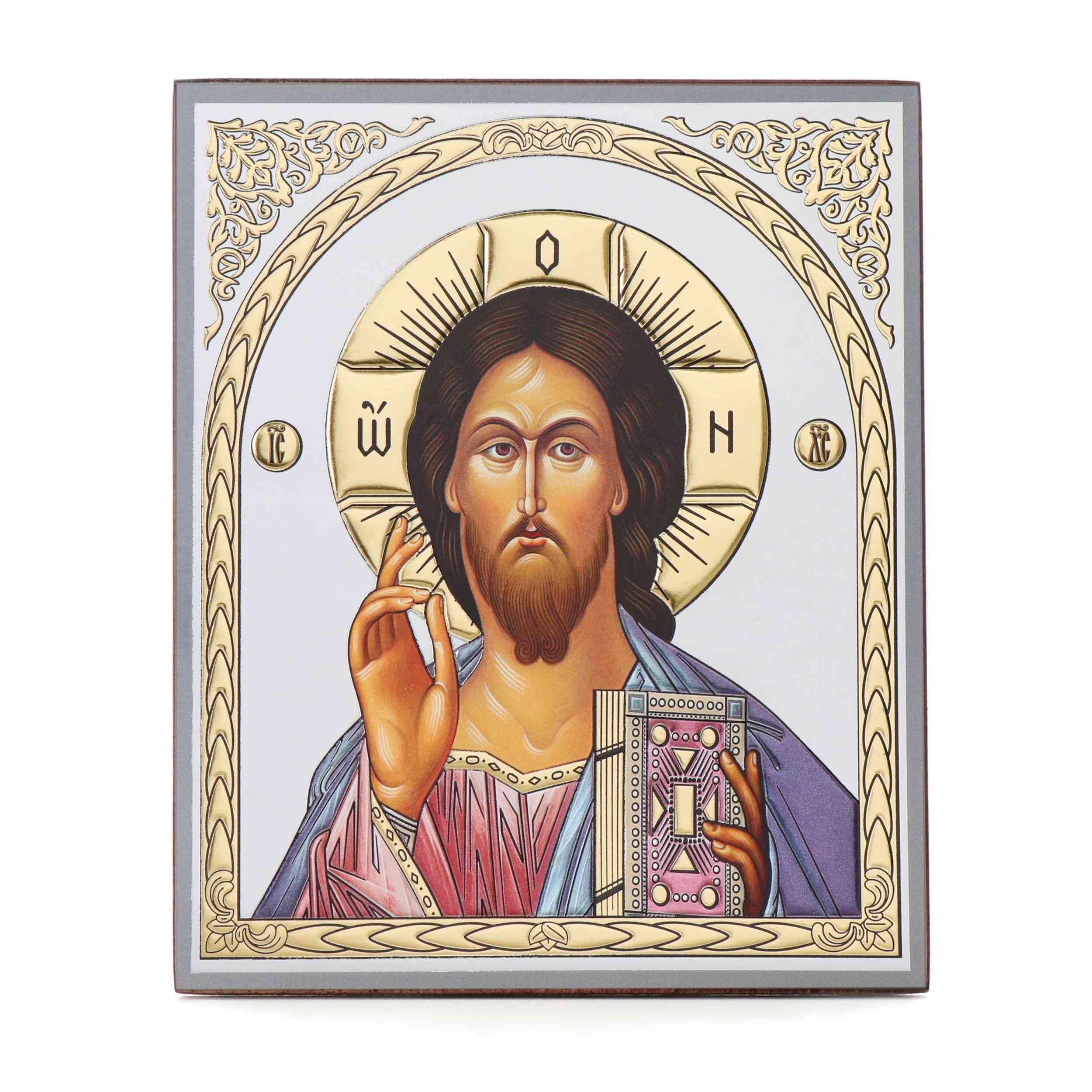 NKlaus - Jesus Christ - Wooden Icon 15 x 18 cm Christian Orthodox - Religious Iconography 13940