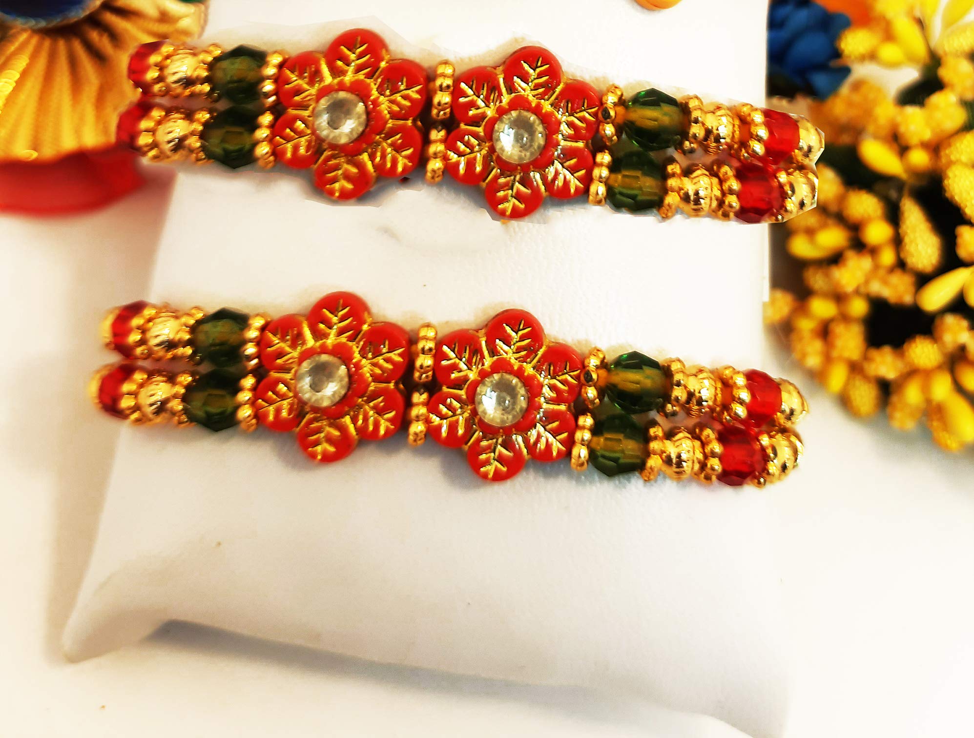 brown leaf ® Beautiful Design Fancy Colourful Meena Rakhi Raksha Bandhan Gift Band Moli Bracelet Wristbands Stone Designer Rakhi Combo for Brother & Family (Set Of 6) (B08CL5G3XD) Amazon Price History, Amazon Price Tracker