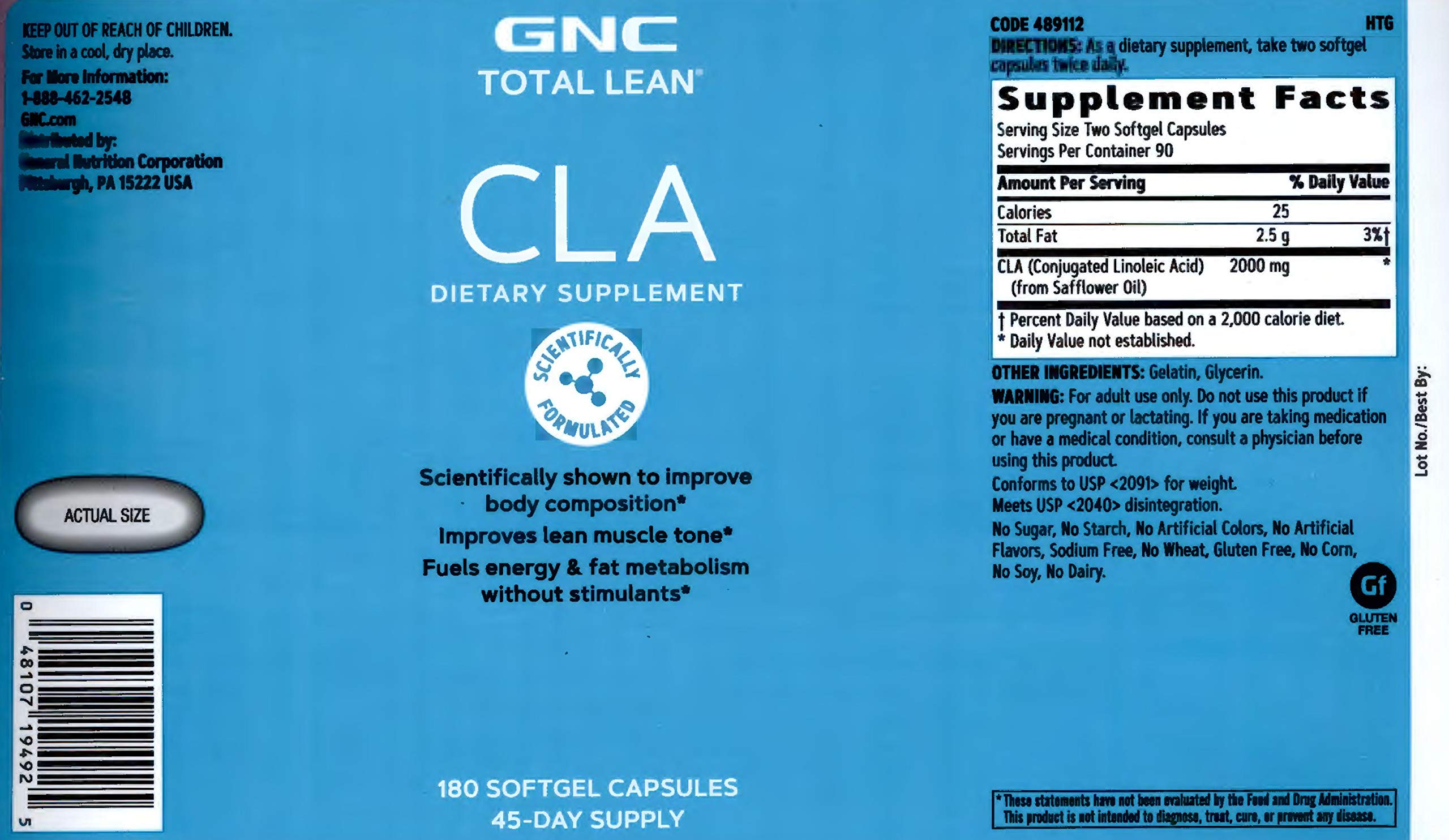 GNC Total Lean CLA Mejora l...B07L7C9LL5
