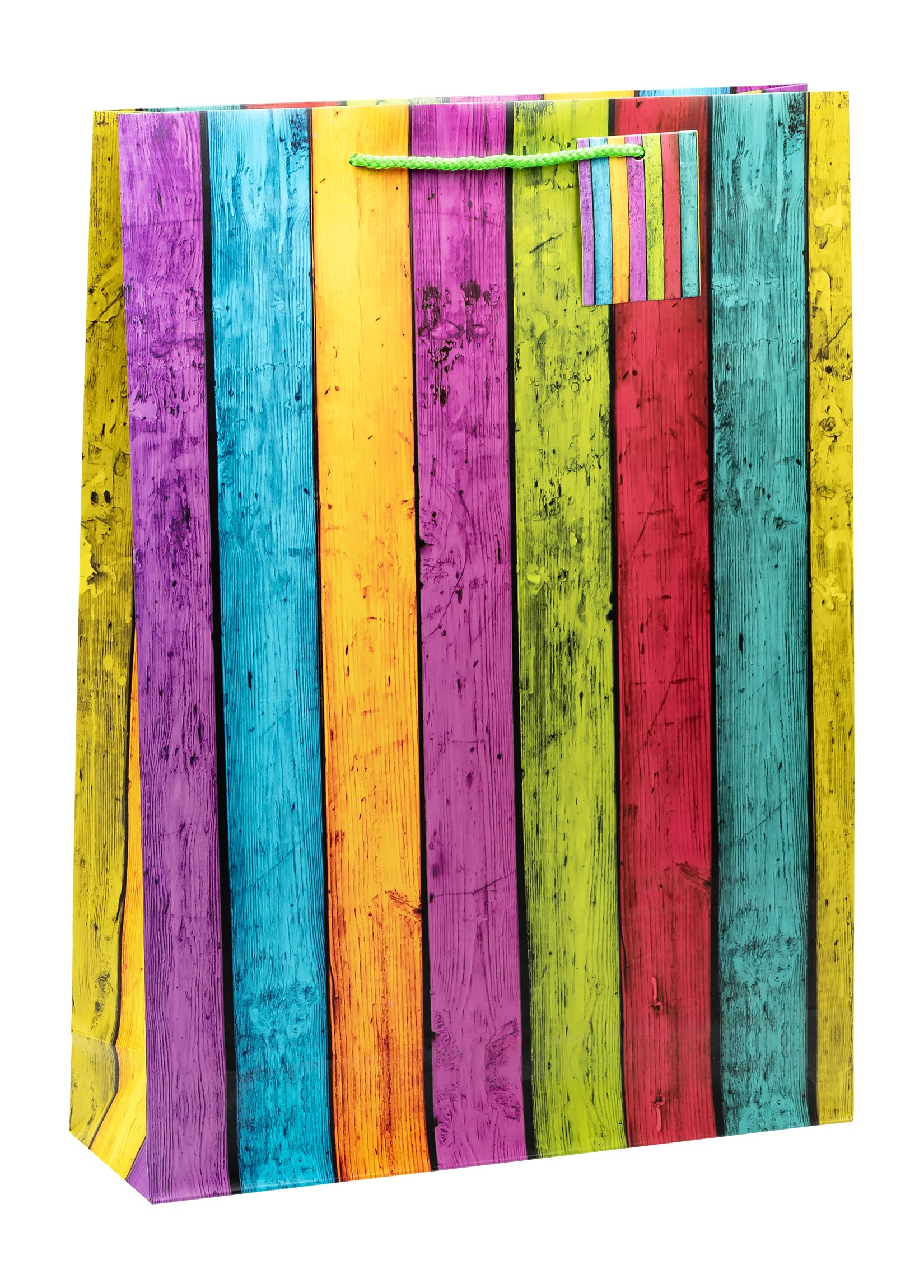 TSI 84171 Gift Bags Stripes XXL Pack of 12 Size XXL (H x W x D) 44 x 33 x 10 cm, multicoloured, 1 stück (12er Pack) - Image 2