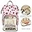 Yusudan Strawberry Diaper Bag Backpack for Baby Girls, Mom Waterproof Large Nappy Bags for Women