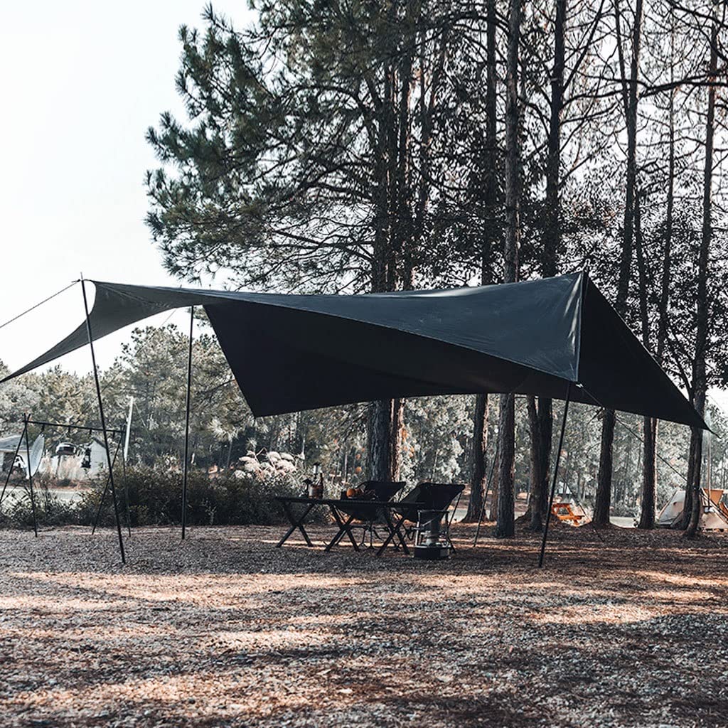 Tente d'abri solaire imperméable 3 m x 3 m, bâche anti-UV, tente de