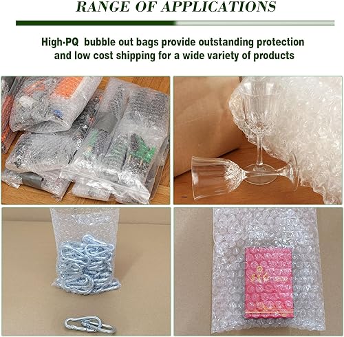 Miniatura 6 de 100 bolsas de burbujas, bolsas de burbujas transparentes de 6 x 8 pulgadas para embalaje, bolsas de amortiguación de doble pared para envío,