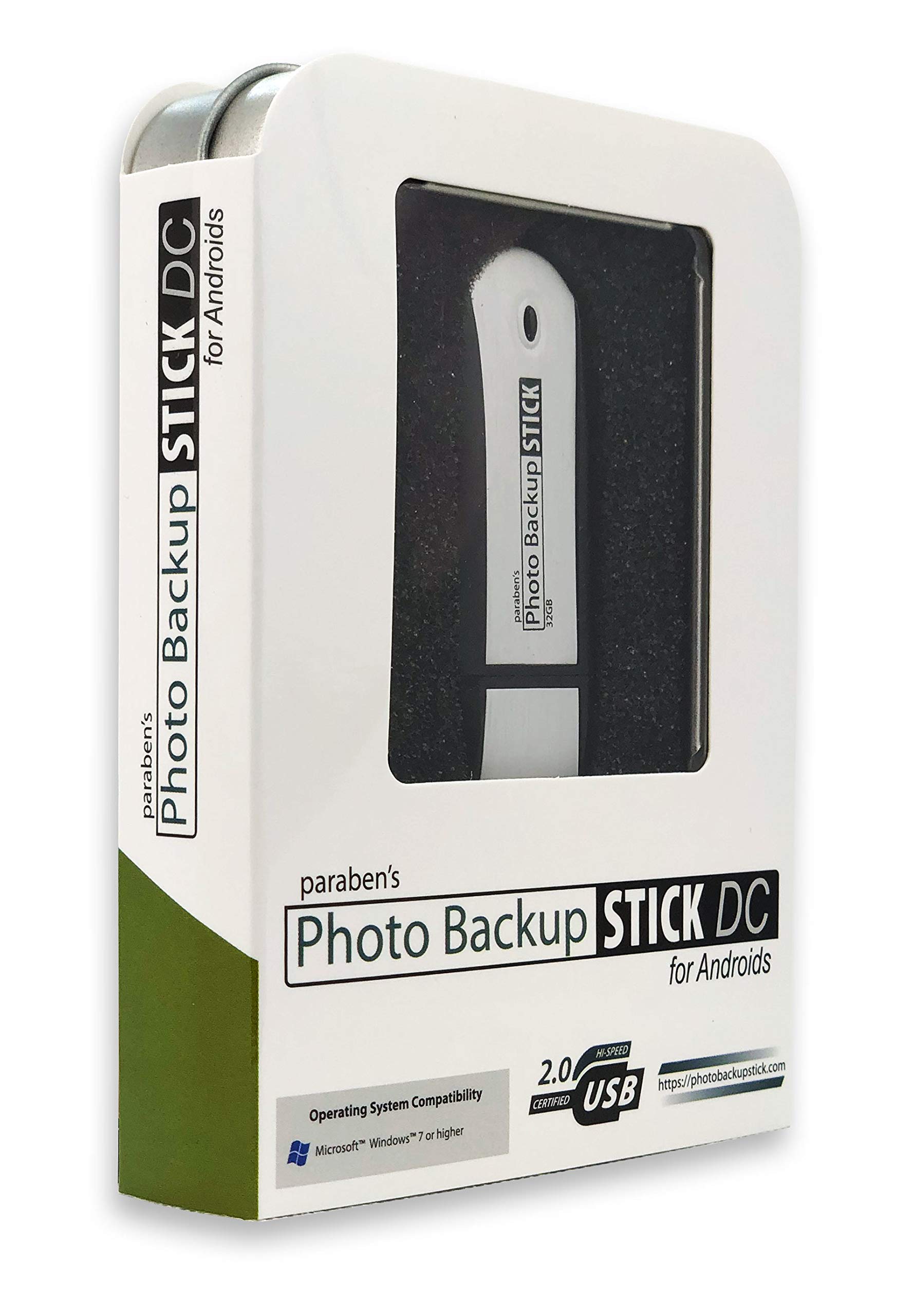 Photo Backup Stick Capturra Drive (128GB) Backs Up from Phones, Tablets, and Computers