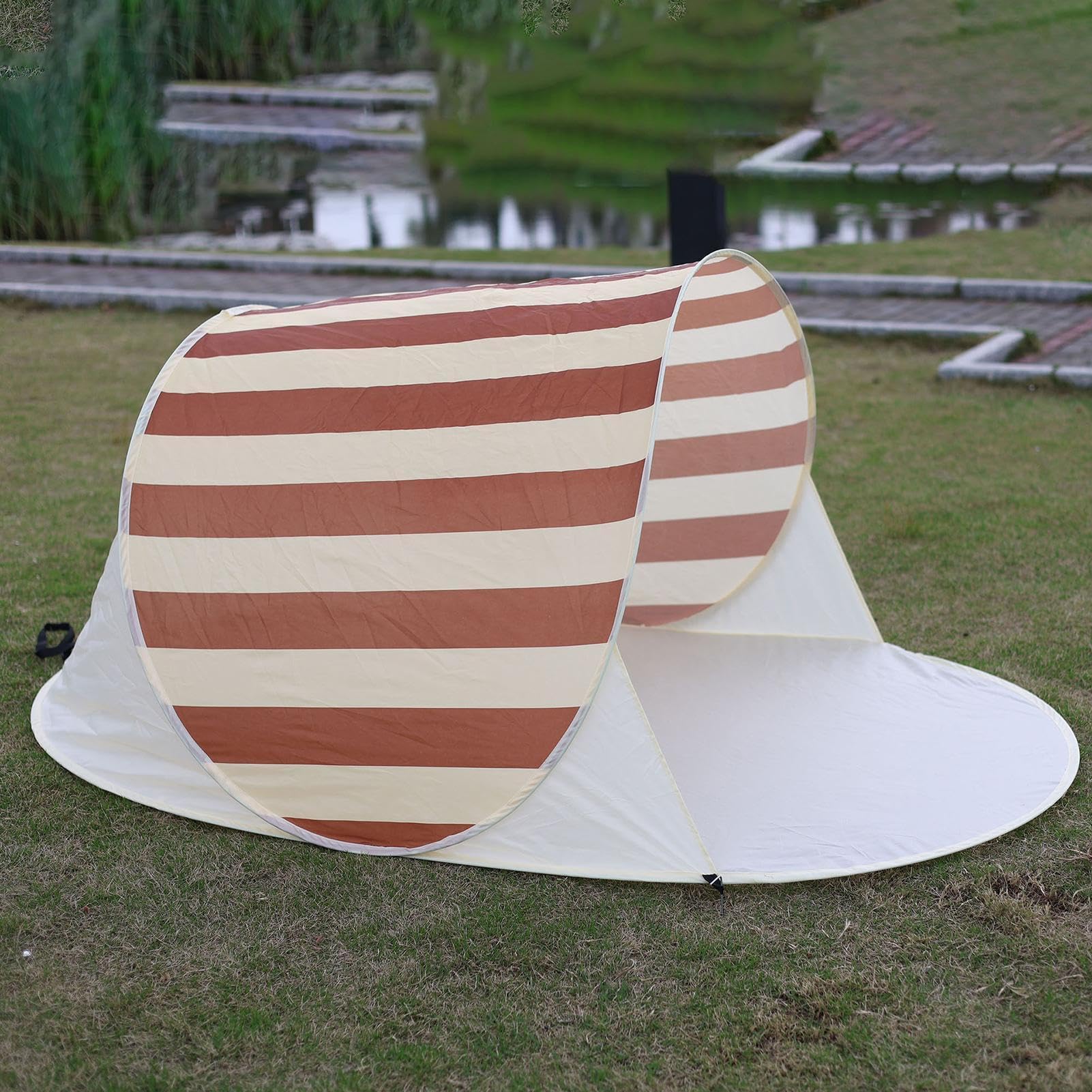 Tenda da Spiaggia per Sole Tenda da Campeggio UPF50+ | Ombra per Campeggio Outdoor per Adulti Adolescenti Genitori Campeggiatori Pesca Lago Sport Evento Campeggio