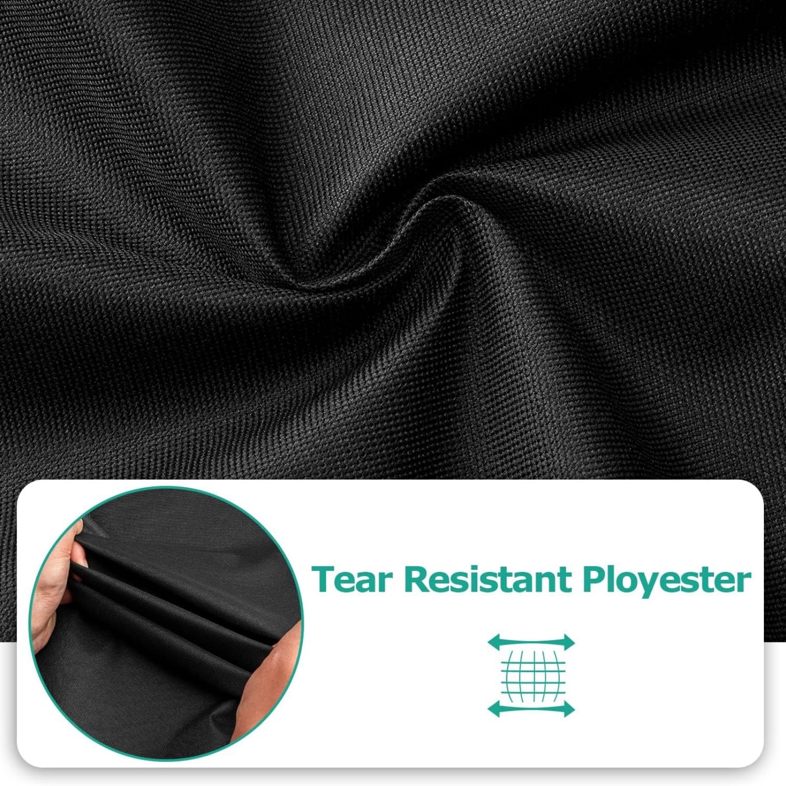 Universal Protector para Barbacoas 420D Oxford Exterior, Anti/UV Viento Funda para Barbacoa, Cubierta BBQ Polvo/Impermeabilidad, Resistente al Desgarro/Agua (Color Negro,81W x 61D x 110H cm)