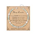 G𝗶𝗳𝘁𝘀 𝗳𝗼𝗿 W𝗼𝗺𝗲𝗻 M𝗼𝗼𝗻𝘀𝘁𝗼𝗻𝗲 B𝗿a𝗰𝗲𝗹𝗲𝘁 Amazonite Colorful Imperial Jasper Stainless Steel Beads Bracelets, Graduation Mothers Day Christmas Birthday Gifts for Her Women