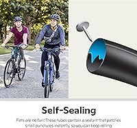 Vista 3 de Schwinn Tubo de repuesto para neumáticos de bicicleta, tubo interior de bicicleta, válvula Schrader, autosellante o básico, construcción duradera