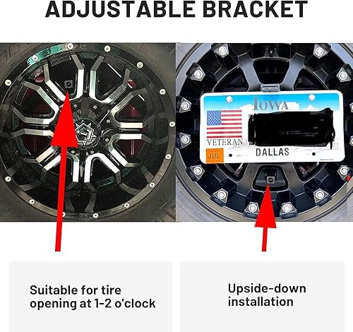 Miniatura 5 de EWAY Classic 3.0 - Cámara de respaldo ajustable para Jeep Wrangler JK JKU Rubicon Sahara Sport Unlimited 2007-2018, carcasa de metal resistente,