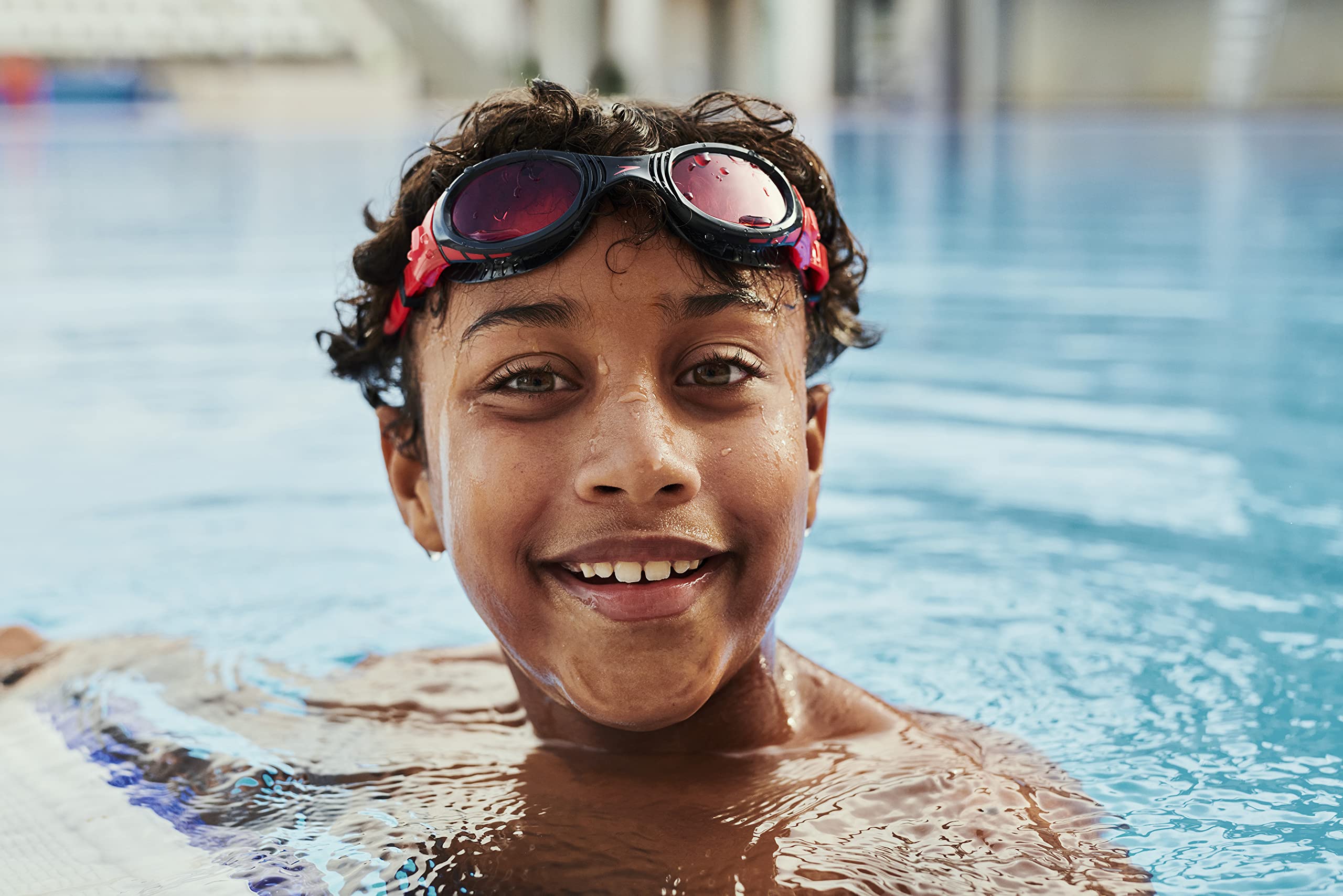 Speedo Unisex Junior Futura Biof Fseal Dual Clear-Lens Goggles - Navy & Red (B0BRSHYSYV) Amazon Price History, Amazon Price Tracker