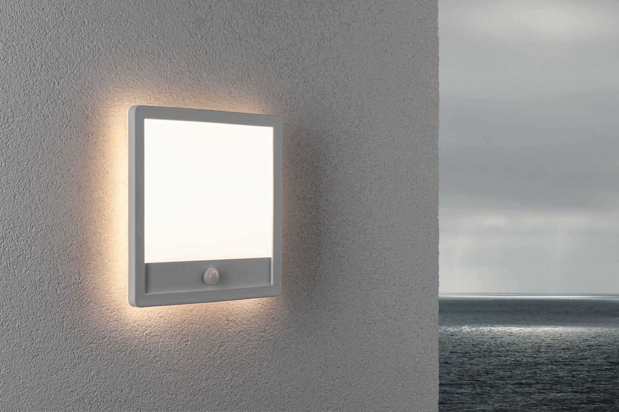 Paulmann Lamina LED Außenleuchte Panel IP44 eckig 14,5W Warmweiß 3000K