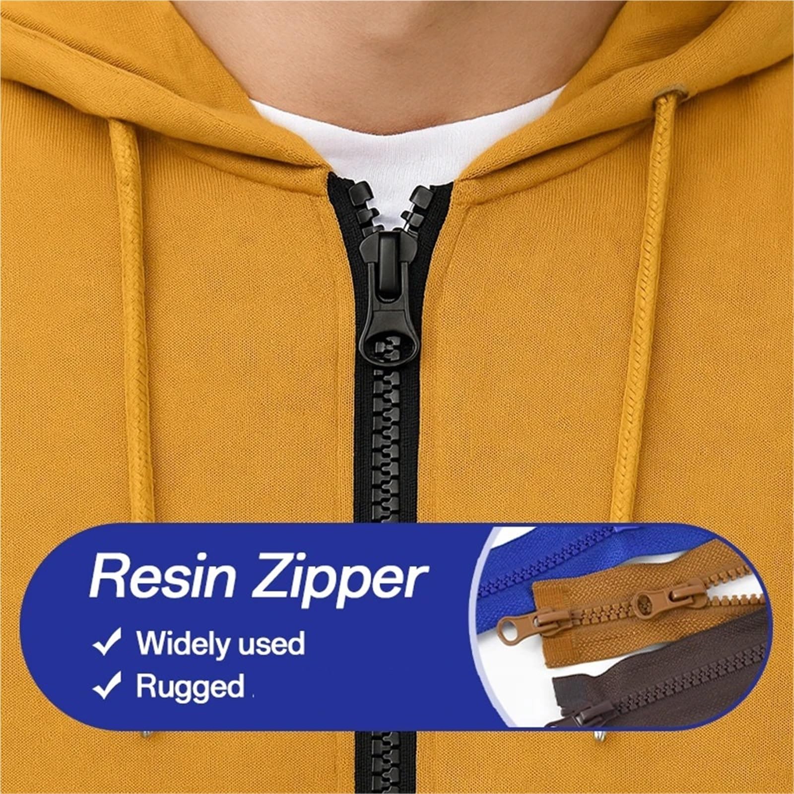 Cerniere in Resina per impieghi gravosi, Cerniera di separazione bidirezionale Misura 5 cursori Doppi 80-150 cm Confezione 2/5(Deep Green,NO5-5PCS-80CM)