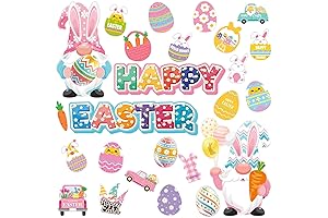 Magnetic Easter Decorations for Festive Charm: 25 Enchanting Bunny and Egg Magnets