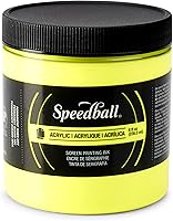 Vista 14 de Speedball Tinta acrílica para serigrafía, 8 oz, negra para impresiones en papel, fabricada en EE. UU