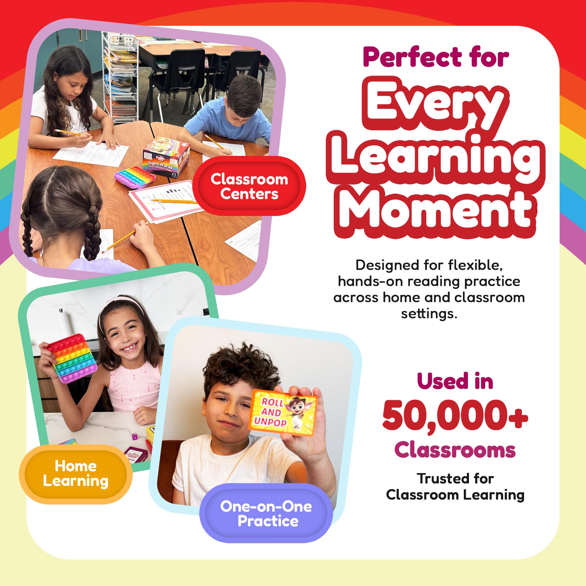 The Fidget Game Sight Words Game, Reading Flashcards and Pop Fidget Toys — Amazon image 7