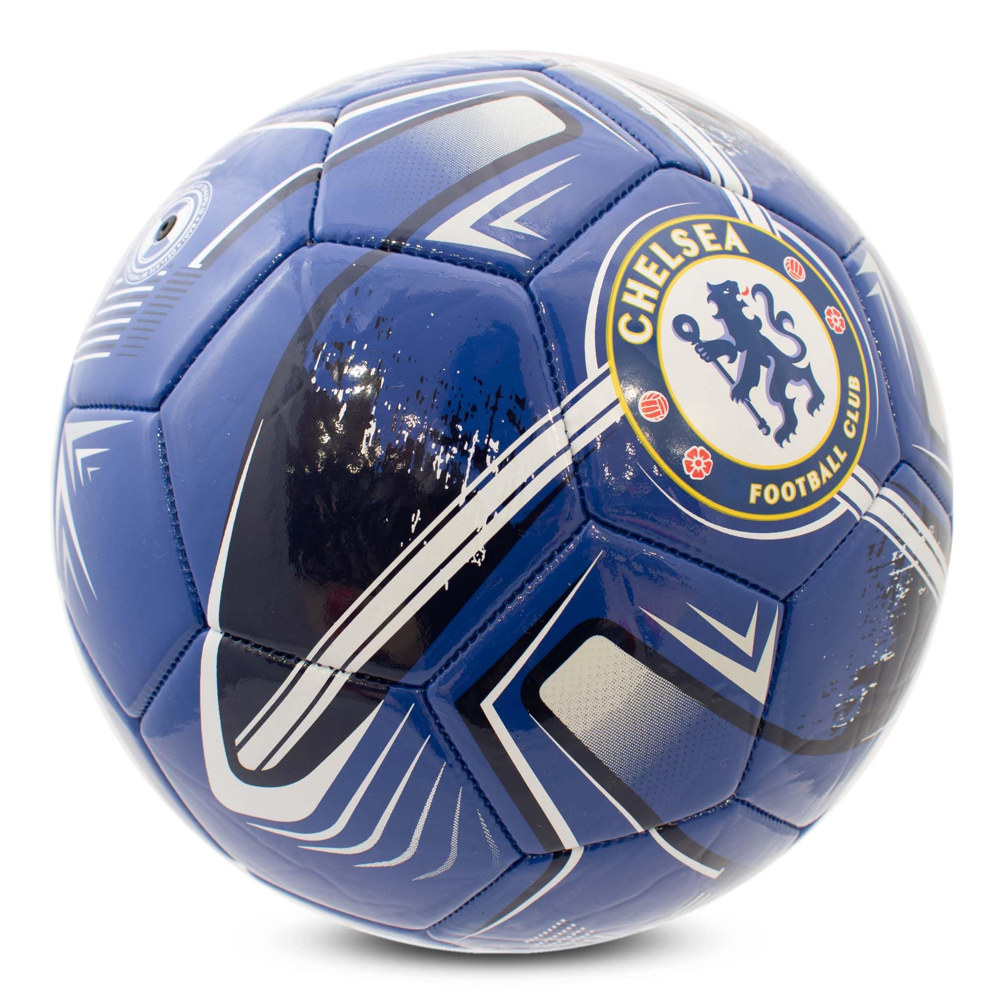 Hy-Pro Ballon de Football sous Licence Officielle Chelsea F.C. Taille 5, Motif Tracer, Marchandises Chelsea, The Blues, entraînement, Match à Collectionner, pour Enfants et Adultes