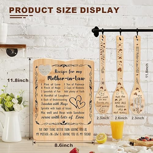 Miniatura 2 de Regalos para suegra  Regalos de cumpleaños para suegra de nuera, juego de tabla de cortar para suegra, regalo ideal para el día de la madre, regalo