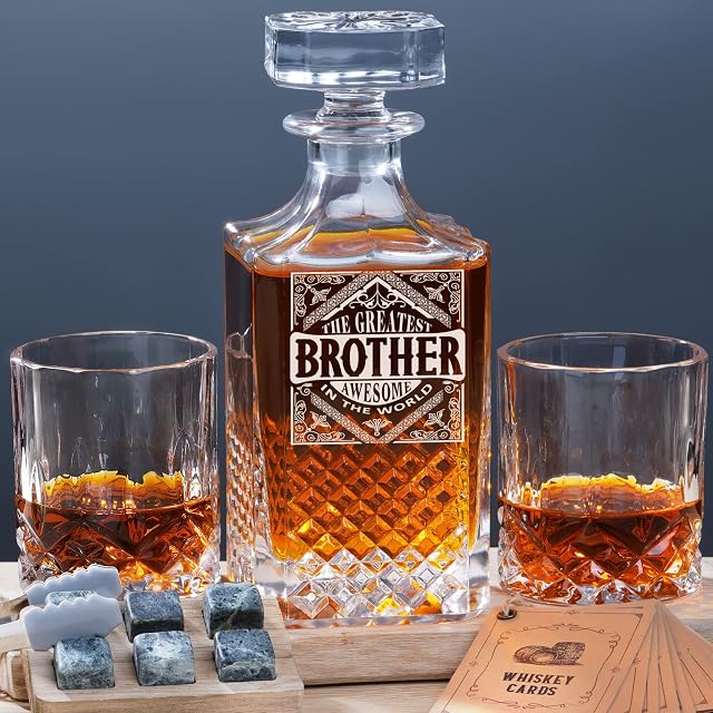 Brother's Whiskey Decanter Set