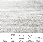 Safavieh Adirondack Collection ADR113B La zone de la place d'ivoire et d'argent Rug, 6 Pieds carrés