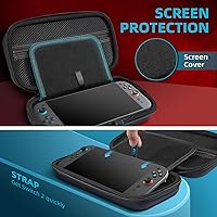 Vista 6 de TiMOVO Carrying Case for Nintendo Switch 2 (2025), Large Capacity Protective Hard Shell Portable Travel Case Pouch for Switch 2, with 10 Game Card