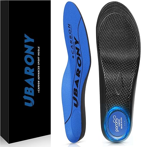 Miniatura 1 de Plantillas de rendimiento de fibra de carbono, plantillas de baloncesto que absorben los golpes, protección y recuperación de lesiones, para