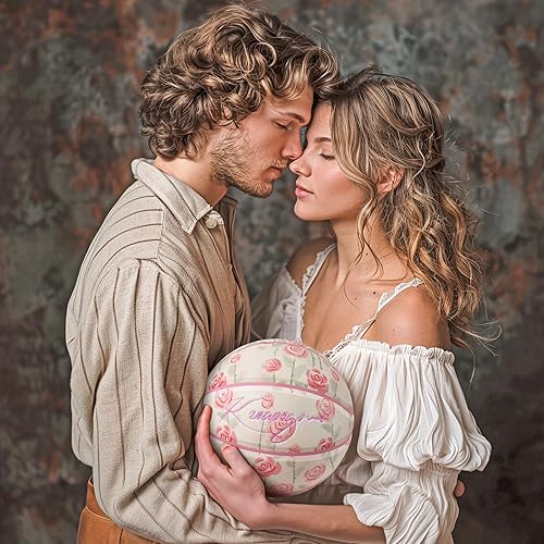 Miniatura 5 de Kuangmi Serie Rosa Balón de Baloncesto, Diseño Premium Estampado para Rendimiento Callejero, Tamaño Oficial para Hombres 7 de 29.5 Pulgadas