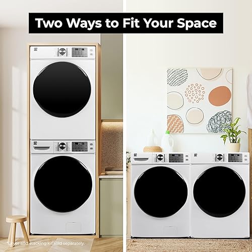 Miniatura 7 de Kenmore Lavadora de carga frontal de 4.5 pies cúbicos con tratamiento de vapor que elimina las manchas, reduce el tiempo de lavandería con Accela