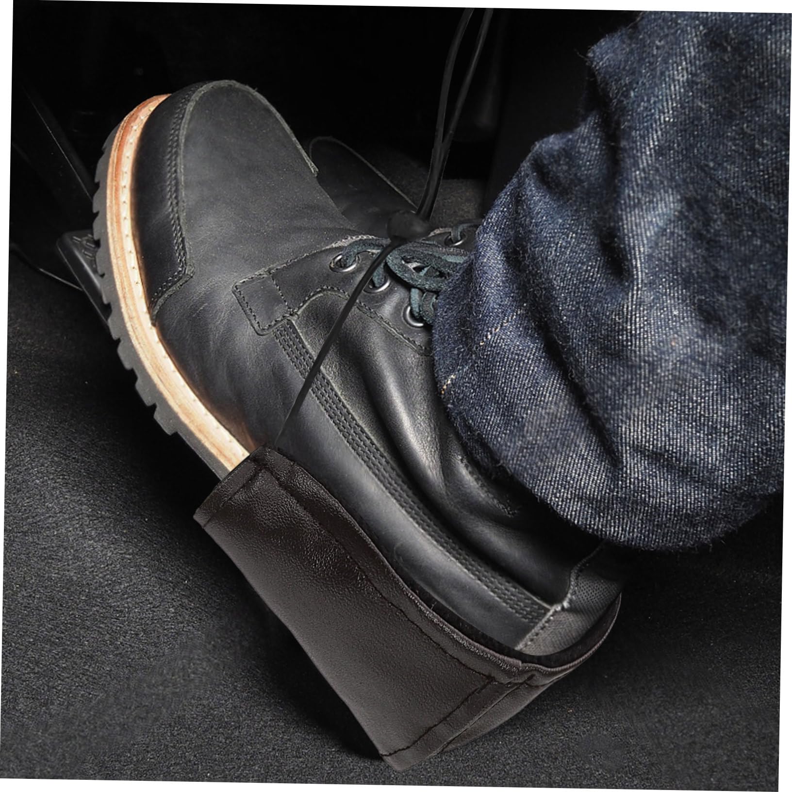 FRCOLOR 8pezzi Copriscarpe Resistentper Talloni Protettori Per Scarpe Da Guida Da Design Ergonomico Per Automobilisti e Uso Quotidiano