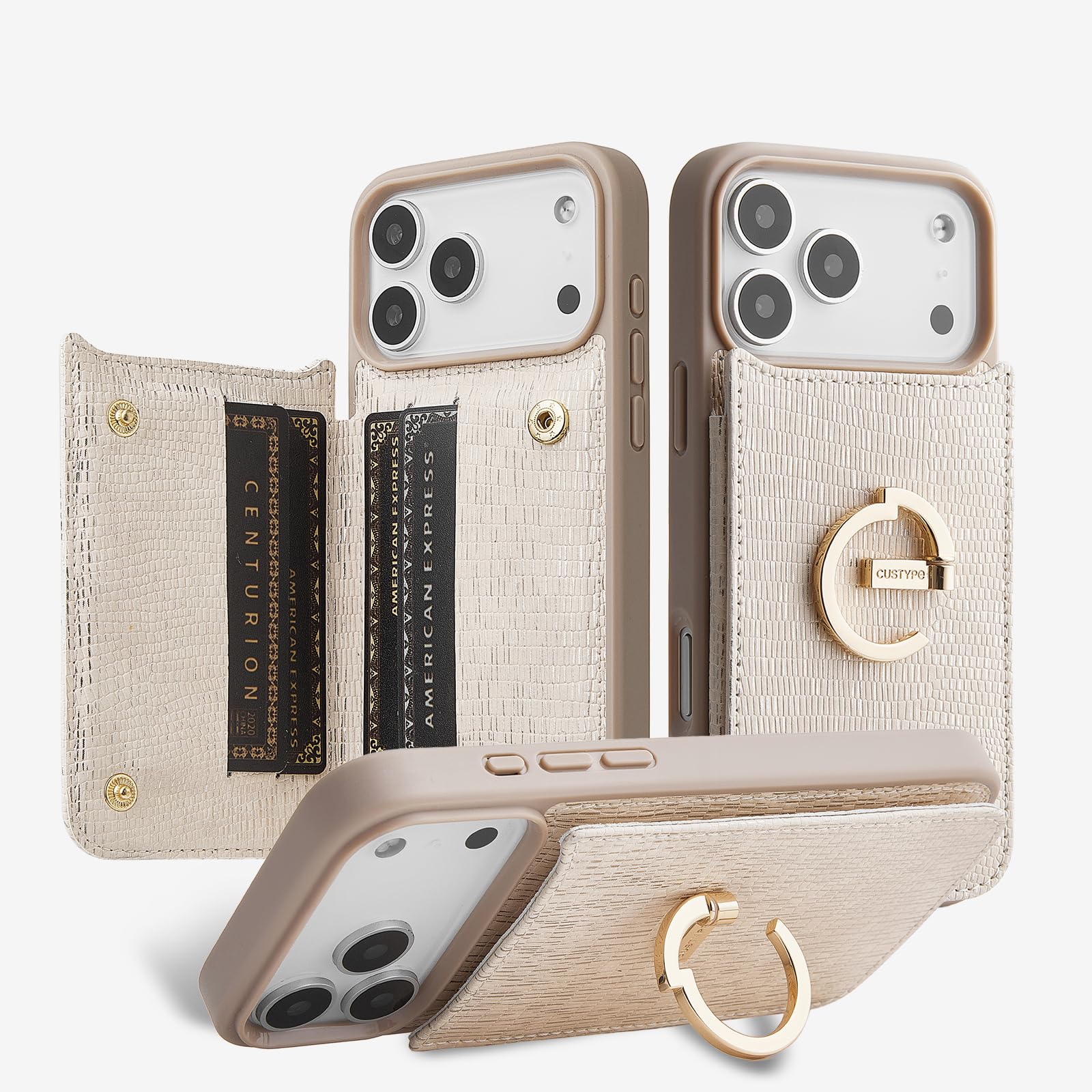 Amazon.co.jp: CUSTYPE iPhone 17 Pro ウォレットケース カード